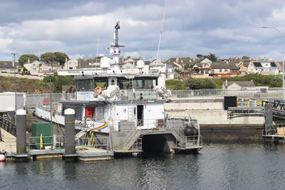 Wick harbour and marina - Seacat Rainbow Support Ship